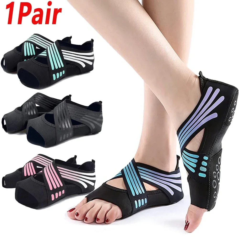Pilates Yoga Grip Socks - 1 Par de Zapatos Profesionales Antideslizantes