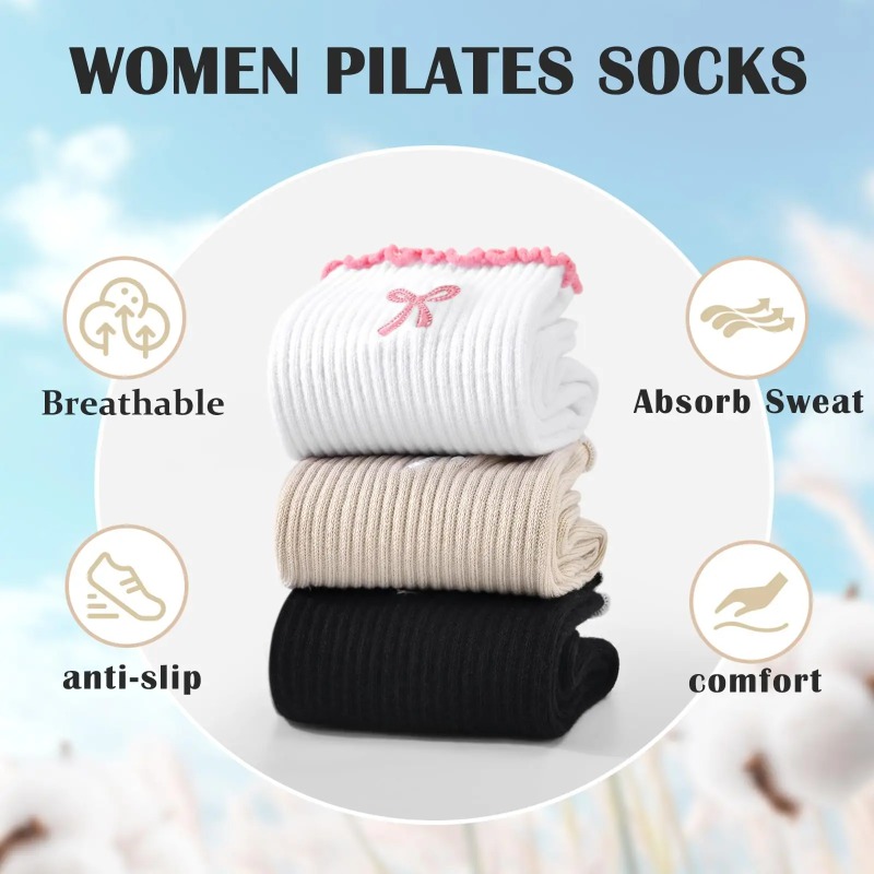 Pilates & Yoga With Katja Youtube - Calcetines Profesionales de Yoga, con Correa