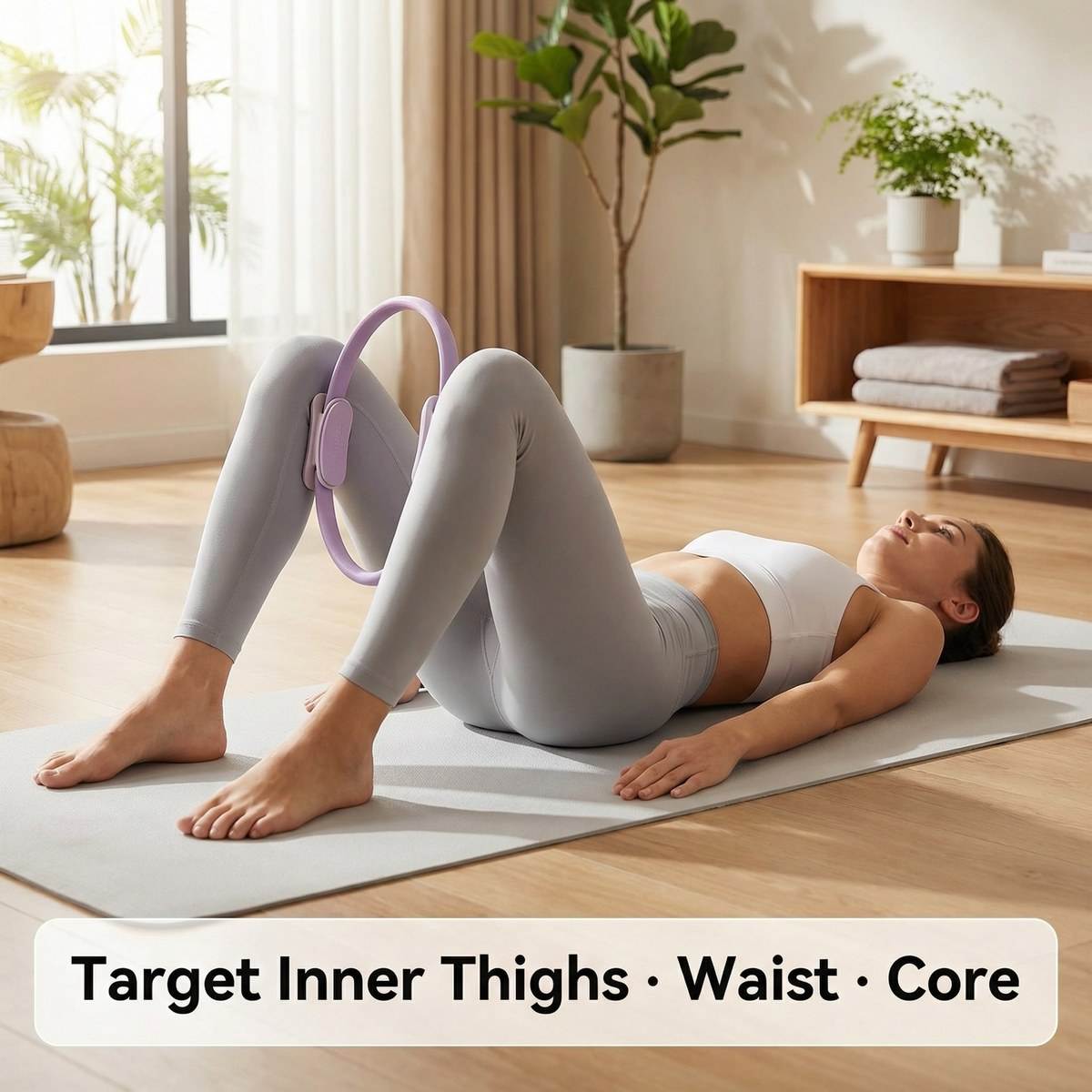 Pilates Yoga Ring - Anillo de Pilates de 38 cm,