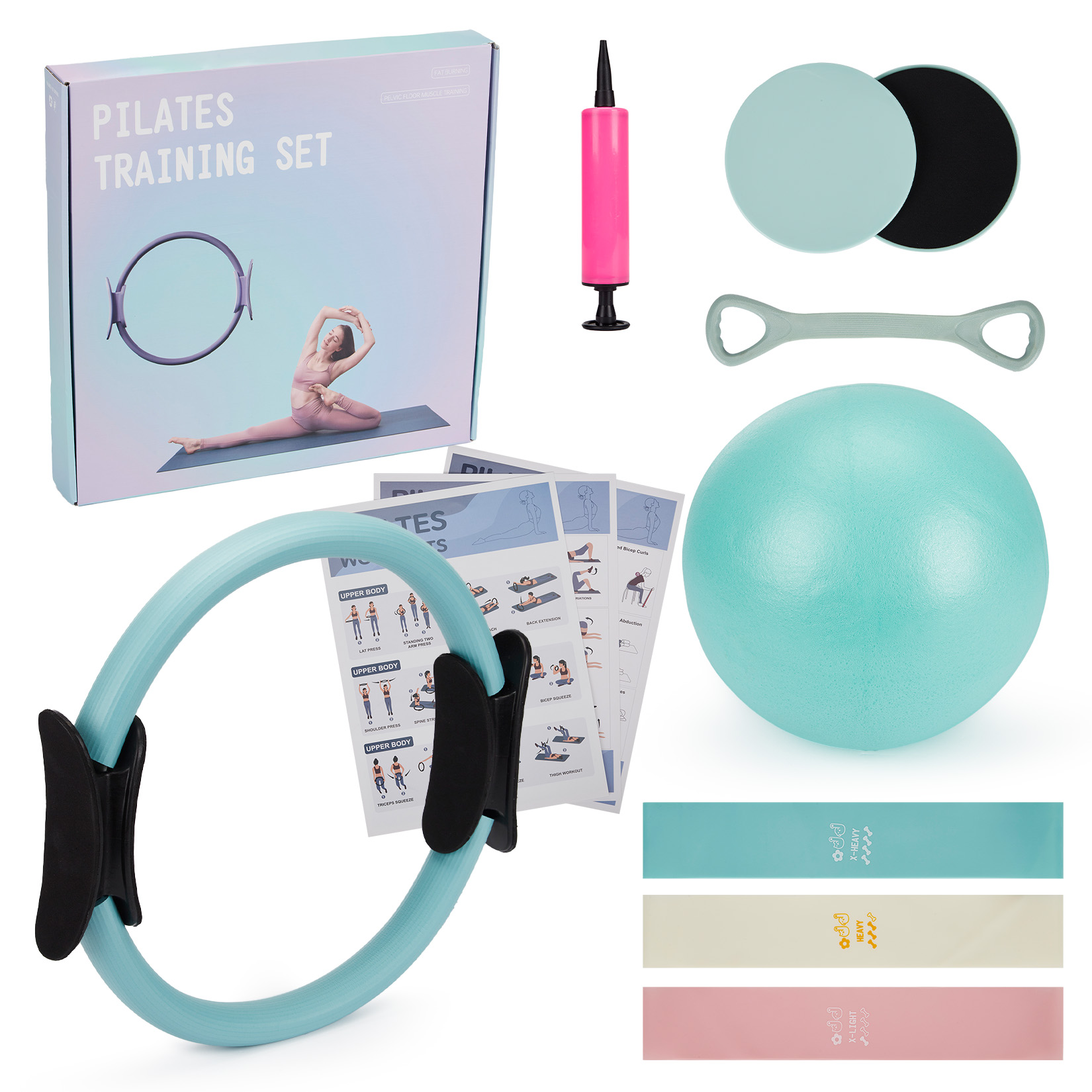 Pilates Yoga Ring - Set de Entrenamiento de Pilates, Anillo