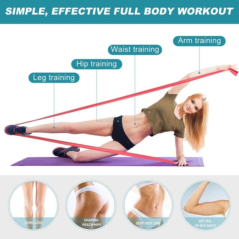 Bandas de Resistencia de Látex - Pilates Yoga Home Workout reseña y precio