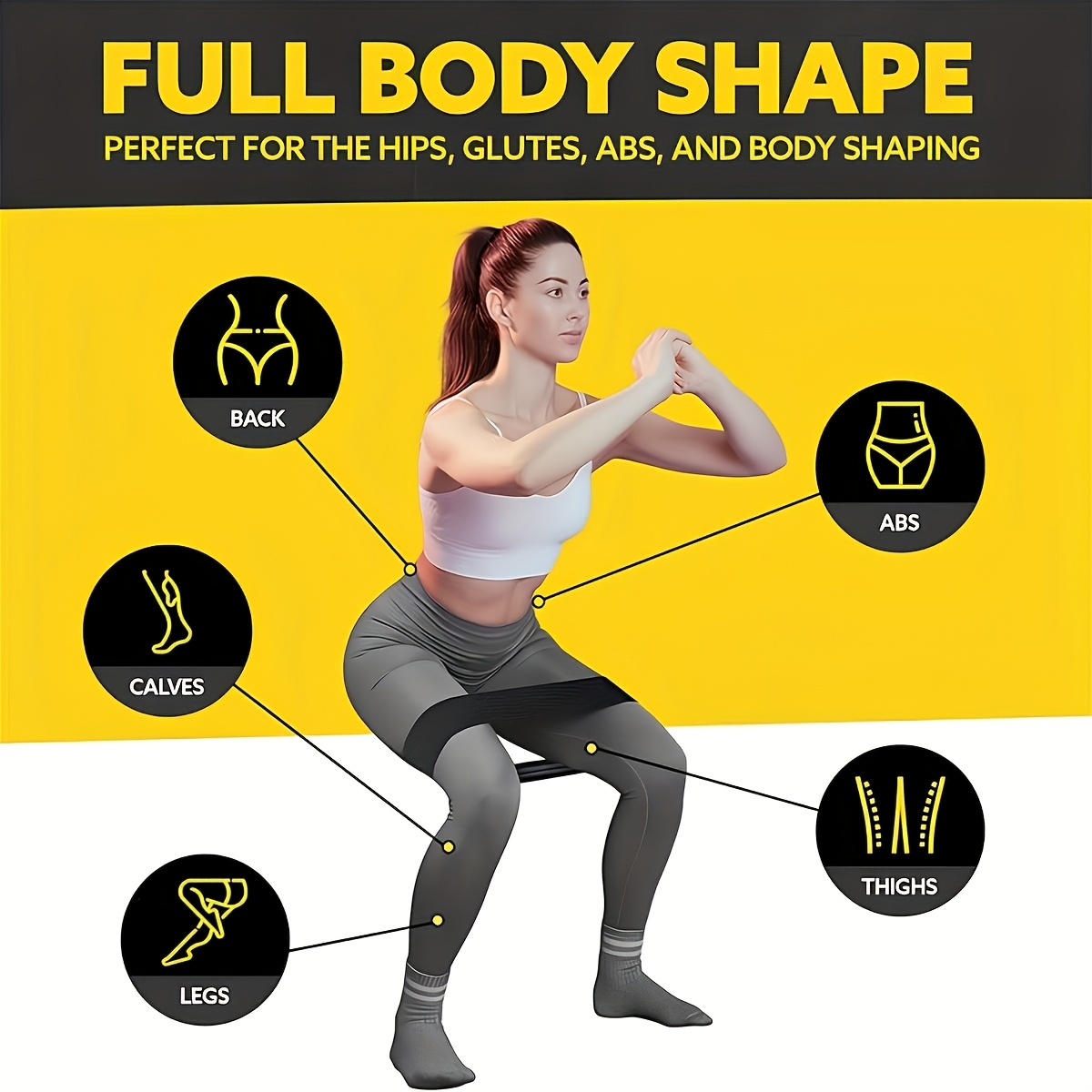 Juego de 3 Bandas de Resistenc - Pilates Yoga Home Workout reseña y precio