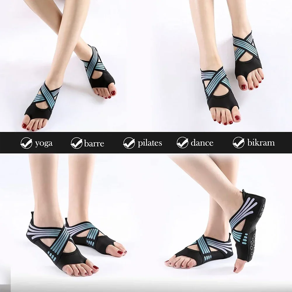 1 Par de Zapatos Profesionales - Pilates Yoga Grip Socks reseña y precio