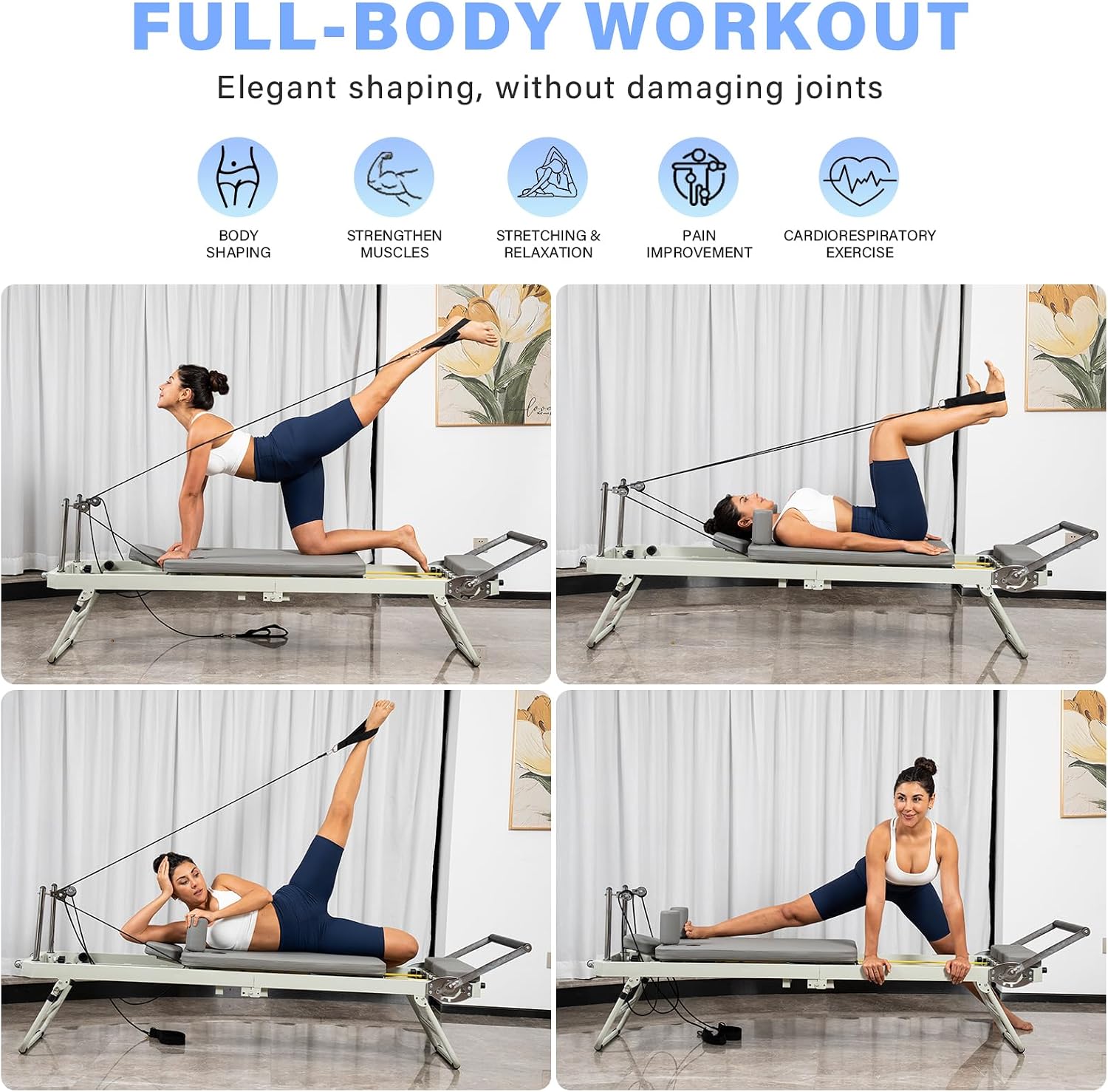 Máquina de Pilates Reformer Pl - Pilates Reformer Spring reseña y precio